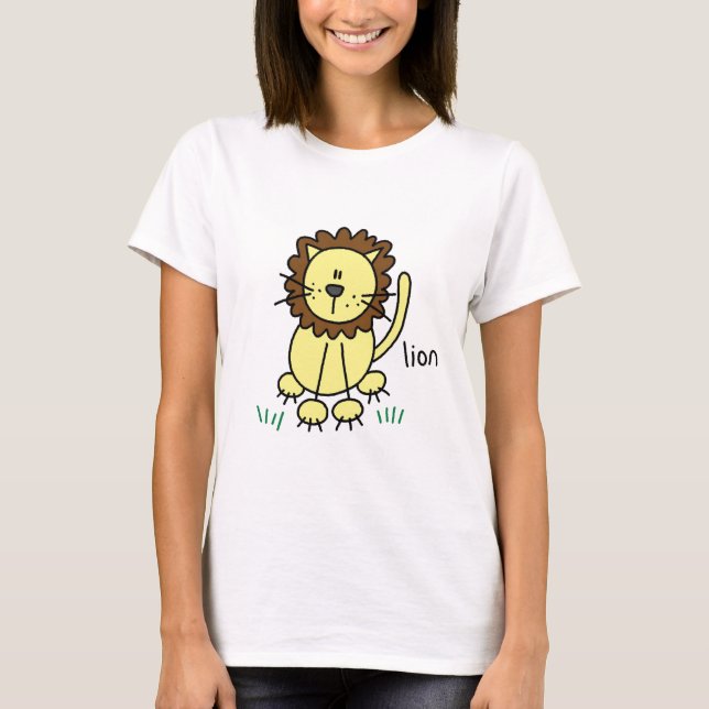 Chiffre T-shirts et cadeaux de bâton de lion (Devant)