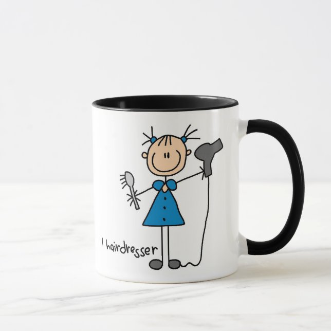 Chiffre tasse de bâton de coiffeur (Droite)