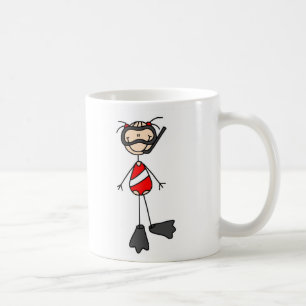 Chiffre tasse de bâton de natation