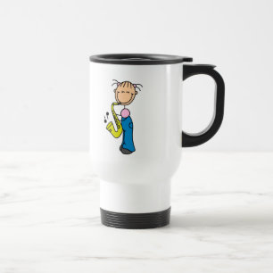 Chiffre tasse de bâton de saxophone