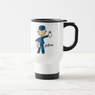 Chiffre tasse de bâton de travailleur postal