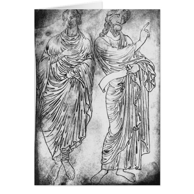 Chiffres de deux apôtres ou prophètes (Devant)