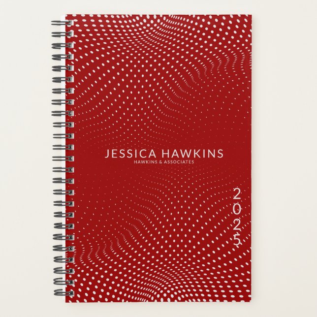 Chiffres de pop rouge foncé Année Hebdomadaire (Devant)