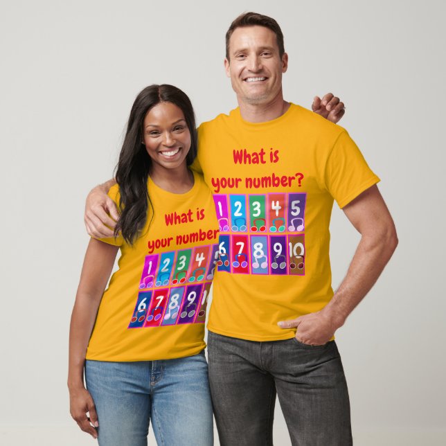 Chiffres mathématiques précoces 1 à 10 T-shirt (Unisexe)