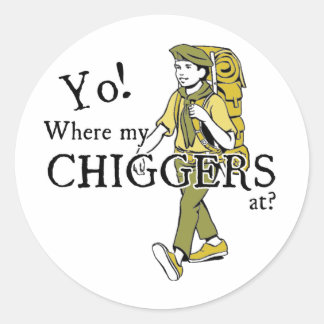 Chiggers Classic Round Sticker