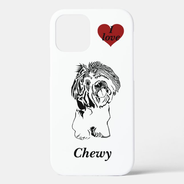 Chih Tzu Chien personnalisé iPhone 12 Coque (Verso)