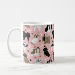 Chih Tzu Chiens Paws et os Café Mug