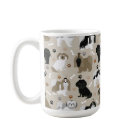 Chih Tzu Chiens Paws et os Café Mug