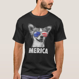 Chihuahua 4Th Of July Merica Men Women American Fl T-Shirt