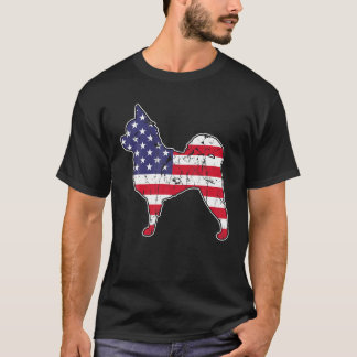 Chihuahua 4Th Of July USA Flag America Patriotic U T-Shirt
