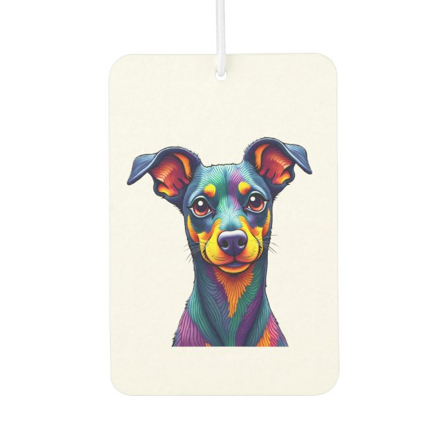 Chihuahua  Abstract Painting  Colour  Cute Dog (1) Air Freshener (Front)