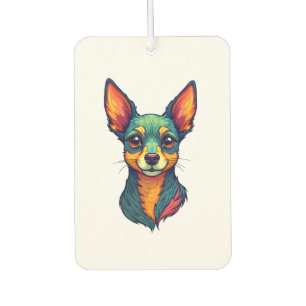 Chihuahua Abstract Painting Colour Cute Dog (4) Air Freshener