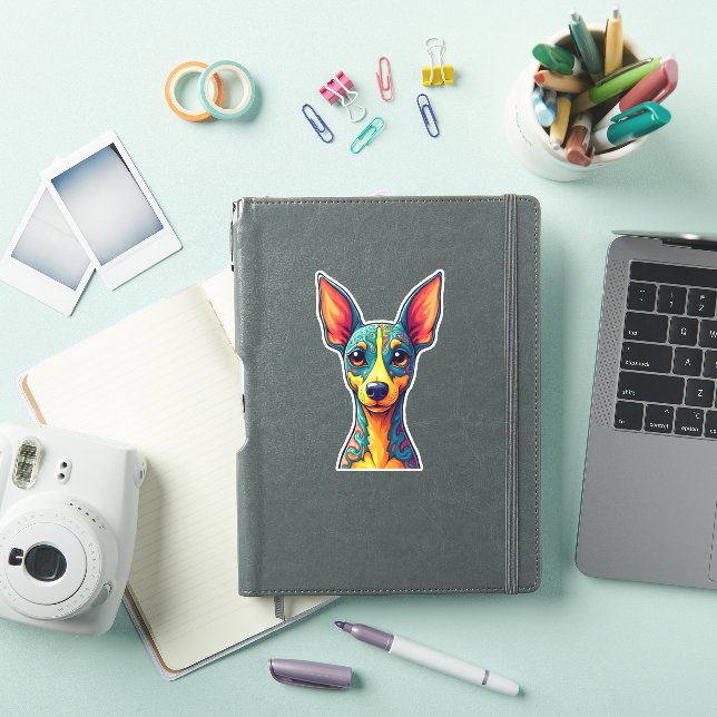 Chihuahua  Abstract Painting  Colour  Cute Dog (6) (iPad Cover)
