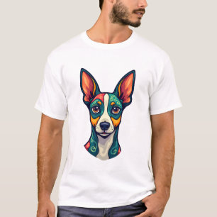 Chihuahua  Abstract Painting  Colour  Cute Dog (7) T-Shirt