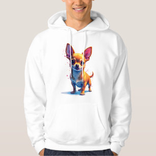 Chihuahua  Abstract Painting  Colour  Cute Dog Cop Hoodie