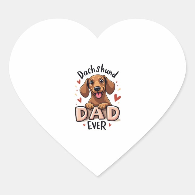 Chihuahua Abstract Painting Colour Cute Dog        Heart Sticker (Front)
