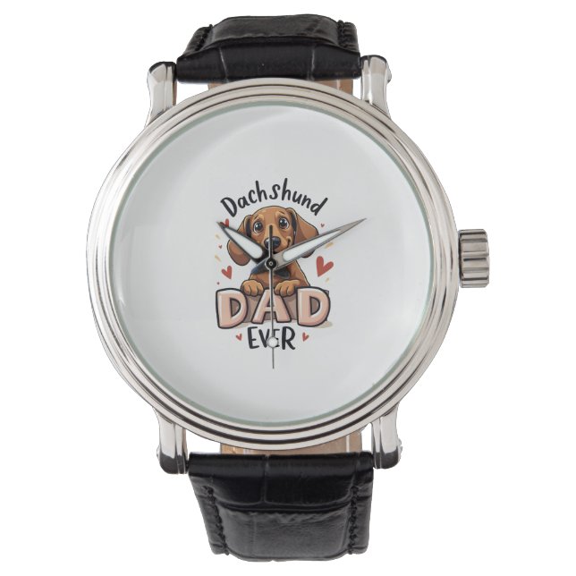 Chihuahua Abstract Painting Colour Cute Dog        Watch (Front)