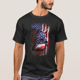 Chihuahua American Flag Dog 4th Of July T-Shirt