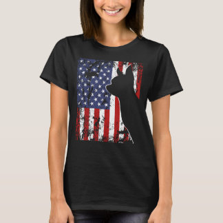 Chihuahua American Flag Dog Usa T-Shirt