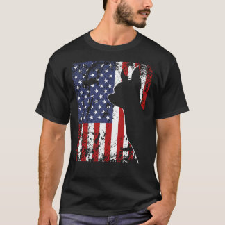 Chihuahua American Flag Dog Usa T-Shirt