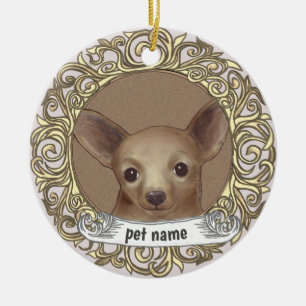 Chihuahua Amour Mémoire ornement
