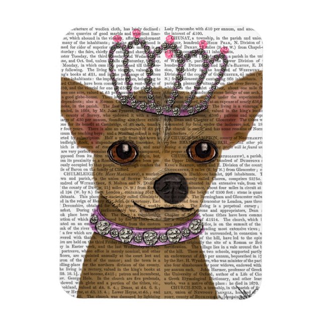 Chihuahua And Tiara Magnet (Vertical)