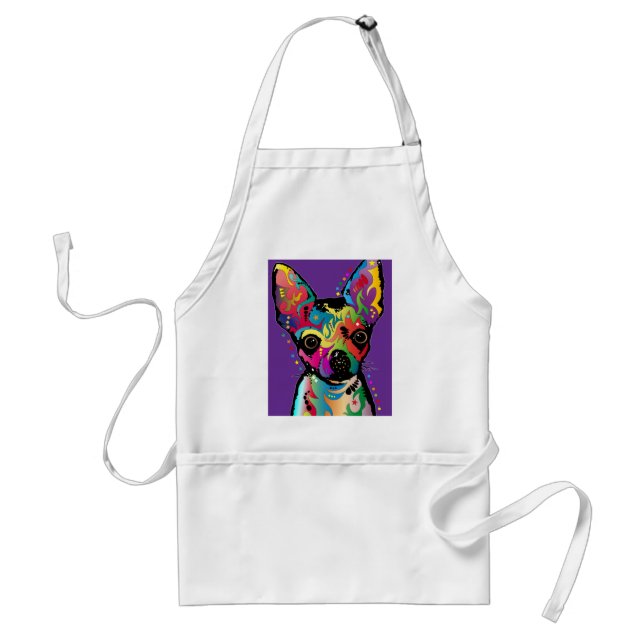 Chihuahua Art Standard Apron (Front)