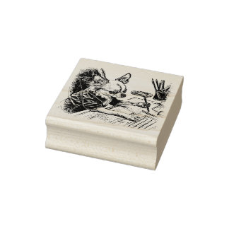 Chihuahua Artist No. 4 Rubber Stamp