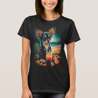 Chihuahua at the beach Summer Vacation T-Shirt