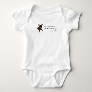 chihuahua baby bodysuit