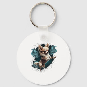 Chihuahua Ballerina Ballet Dance Dancing Keychain