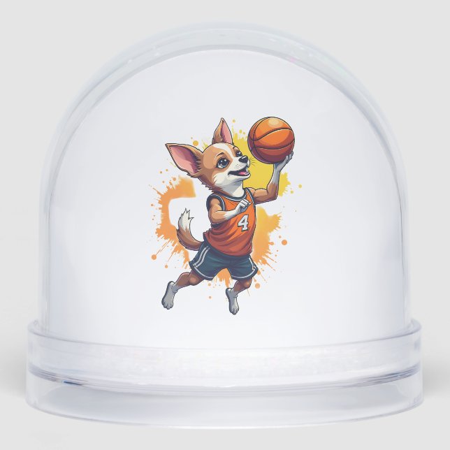 Chihuahua  Basketball  Player  Sport  Dunk  Copy Snowglobe (Front)