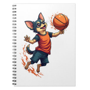 Chihuahua  Basketball  Player  Sport  Dunk  Notebook