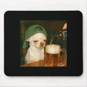 Chihuahua Beer Funny Meme Dog Reaction Humor Dog M Mouse Pad