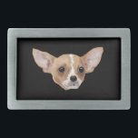 Chihuahua Belt Buckle<br><div class="desc">Chihuahua Belt buckle with hand-drawn design by ArtistsQuest.</div>