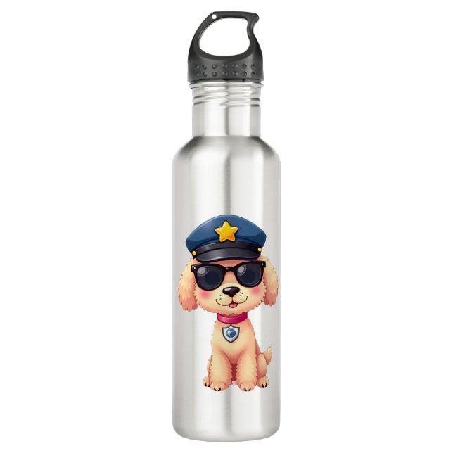Chihuahua Bike Bicycle Dog Cycling  710 Ml Water Bottle (Front)