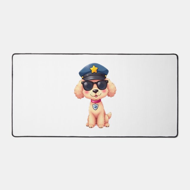 Chihuahua Bike Bicycle Dog Cycling  Desk Mat (Front)
