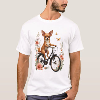 Chihuahua  Bike  Bicycle  Dog  Cycling T-Shirt