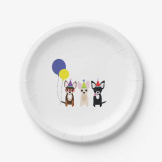 Chihuahua Birthday Party Paper Plates