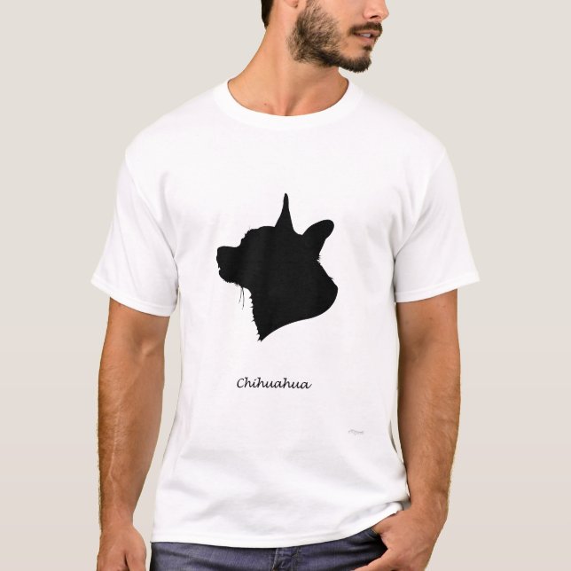 Chihuahua - black Silhouette T-Shirt (Front)