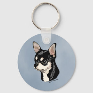 Chihuahua Black & Tan Keychain