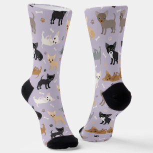Chihuahua Bones and Paws Socks