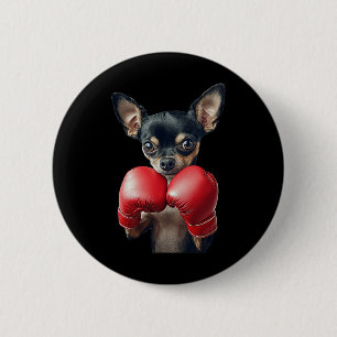 Chihuahua Boxing 2 Inch Round Button