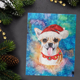 Chihuahua Breed Dog Christmas Jigsaw Puzzle