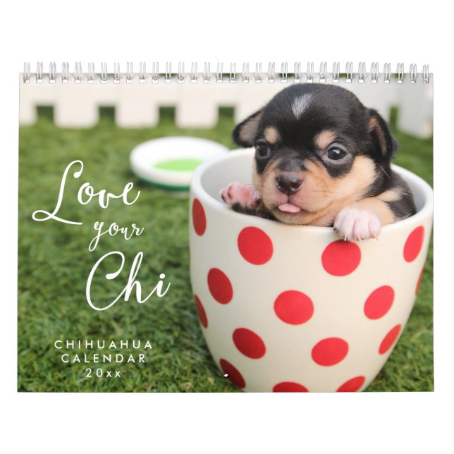 Chihuahua Calendar 2026 Love Your Chi Add Photo (Cover)
