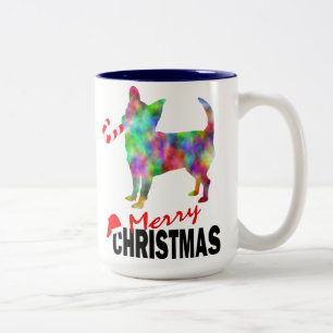 Chihuahua & Candy Cane Merry Christmas Coffee Mug