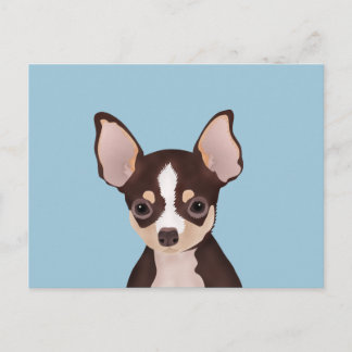 Chihuahua cartoon postcard