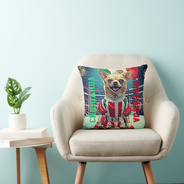CHIHUAHUA CHAMPION THROW PILLOW (Chair)
