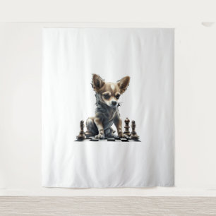 Chihuahua Chess Chess Player Board Queen Tapestry