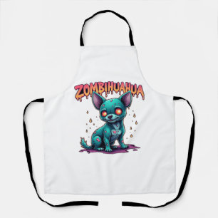 Chihuahua Chi Chichi Chiwawa Zombie Dog Halloween  Apron